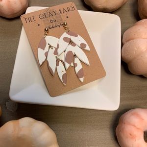 Handmade polymer clay earrings